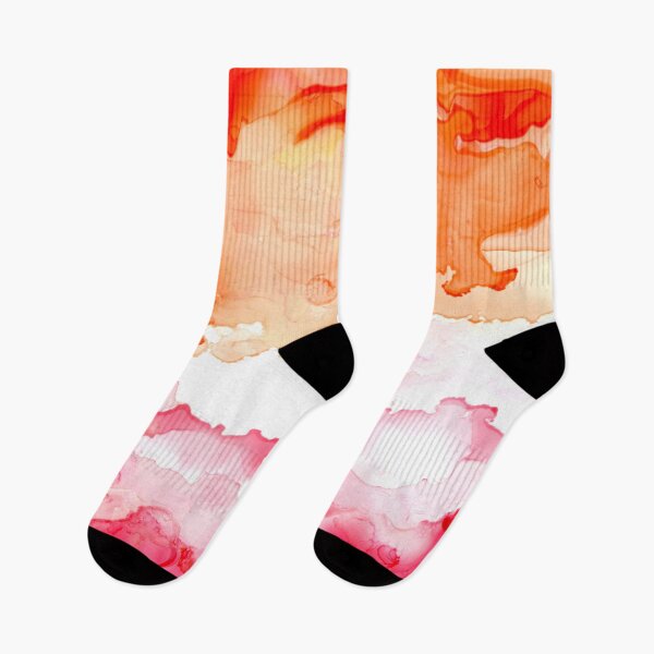 Item preview, Lesbian Pride Flag (Alcohol ink pour, horizontal)  designed and sold by RoxyTocin.
