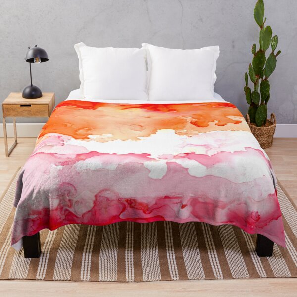 Item preview, Lesbian Pride Flag (Alcohol ink pour, horizontal)  designed and sold by RoxyTocin.