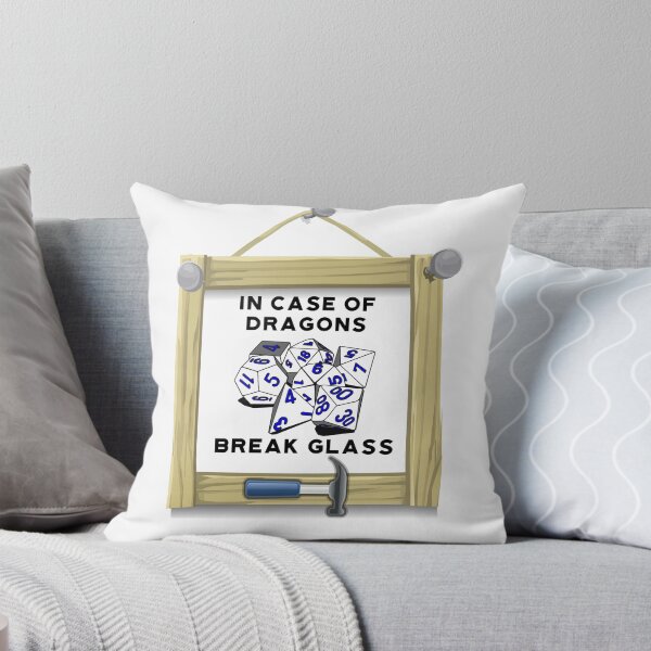 Item preview, In case of dragons - break the glass - d20 designed and sold by MerchActually.