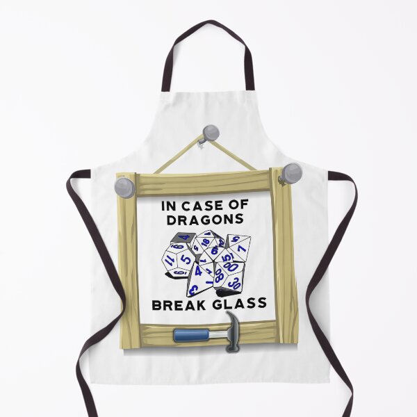 Item preview, In case of dragons - break the glass - d20 designed and sold by MerchActually.