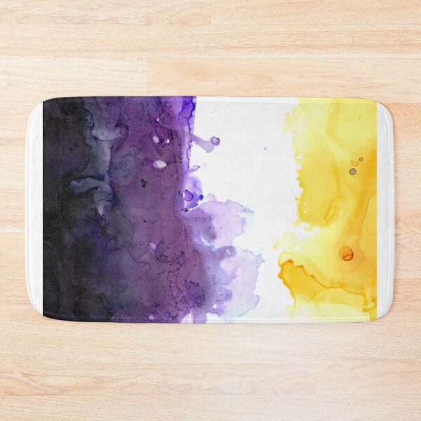 Item preview, Nonbinary Pride Flag (Alcohol Ink pour, Vertical) designed and sold by RoxyTocin.