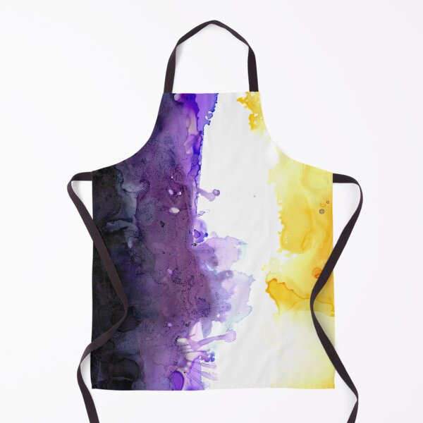 Item preview, Nonbinary Pride Flag (Alcohol Ink pour, Vertical) designed and sold by RoxyTocin.