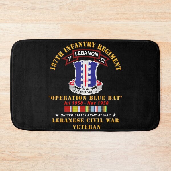 Item preview, Army - 187th Infantry Regiment - TF 201 - Lebanon Civil War w AFEM SVC designed and sold by Military Insignia Products.