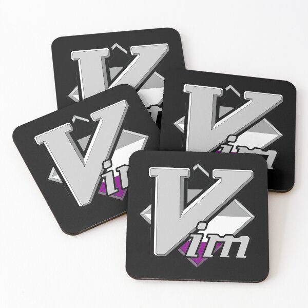 Item preview, Asexual Pride Vim Logo designed and sold by QuietMisdreavus's pride logos and silly stuff.