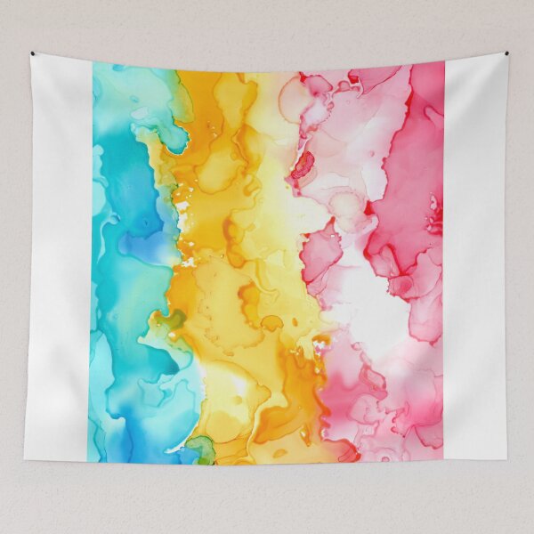 Item preview, Pansexual Pride Flag (Alcohol ink pour, vertical) designed and sold by RoxyTocin.