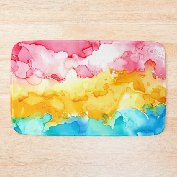 Item preview, Pansexual Pride Flag (alcohol ink pour, Horizontal)  designed and sold by RoxyTocin.