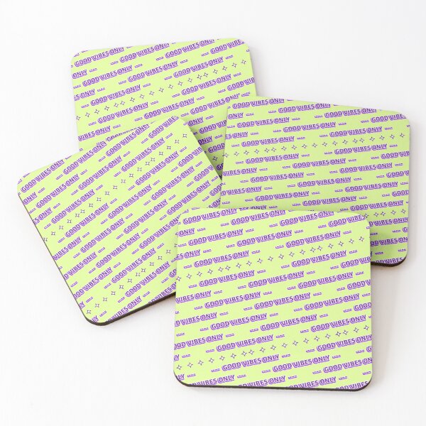 Item preview, Good Vibes Only with Twinkles Purple and Yellow Pattern designed and sold by Sector18.