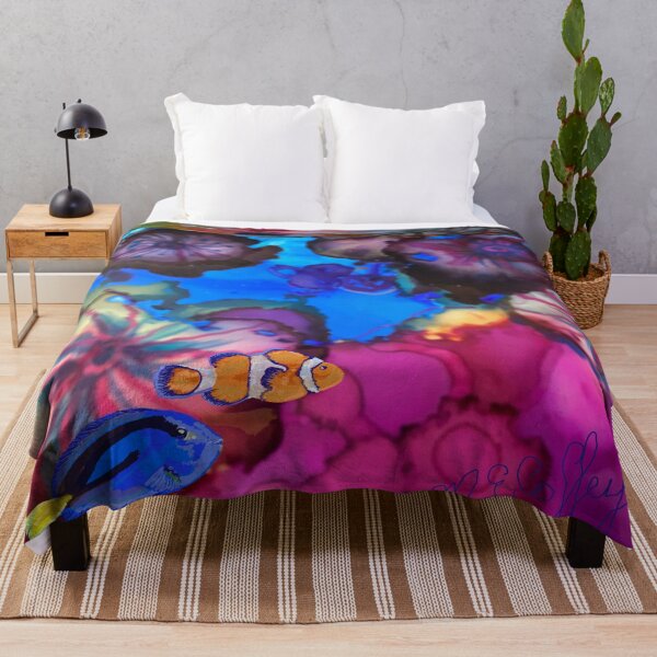 Item preview, Little fish in the sea of anemone and jellyfish  designed and sold by Michelle Coffey.