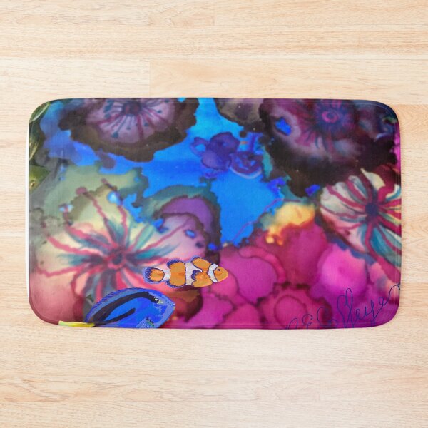 Item preview, Little fish in the sea of anemone and jellyfish  designed and sold by Michelle Coffey.
