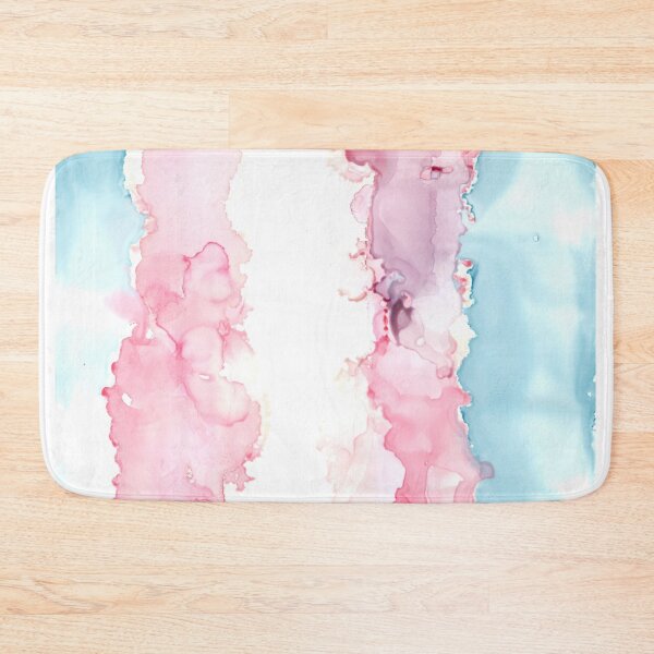 Item preview, Trans Pride Flag (Alcohol ink pour, Vertical) designed and sold by RoxyTocin.