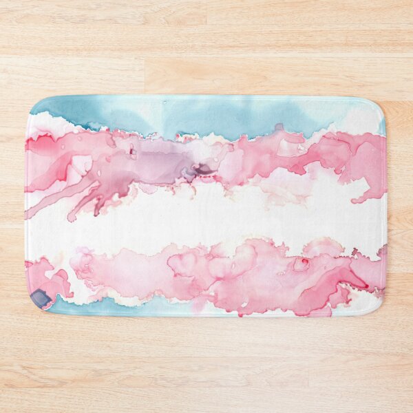 Item preview, Trans Pride Flag (alcohol ink pour, horizontal) designed and sold by RoxyTocin.