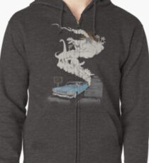 Fossilien aufgetankt Hoodie mit Reißverschluss