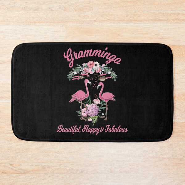Item preview, Grammingo Grandma Beautiful Happy Fabulous Granny Floral Flamingo designed and sold by ChromanautMerch.
