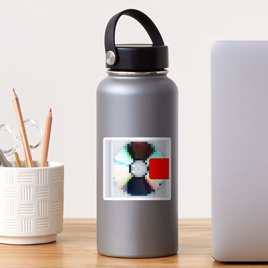 Yeezus Pixelated Art Sticker