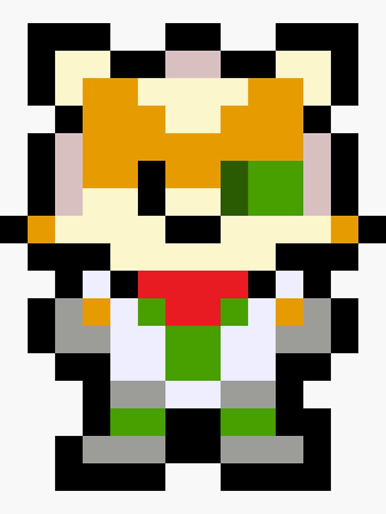 "Pixel Fox McCloud" Sticker by ImpishMATT | Redbubble