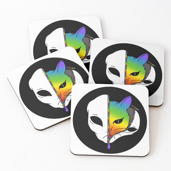 Item preview, Rainbow alien cat designed and sold by RikkyTeesPride.
