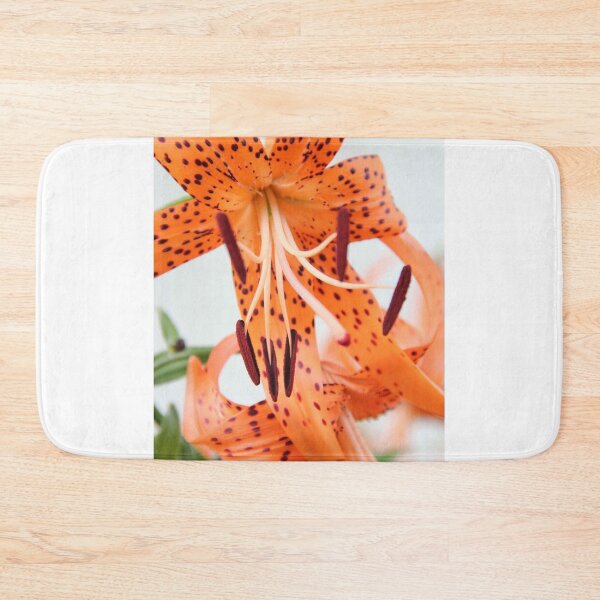 Item preview, Orange single floral print. designed and sold by Anamika Mehta.