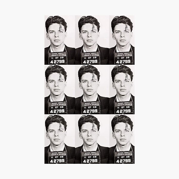 Frank Sinatra Mugshot Photographic Print