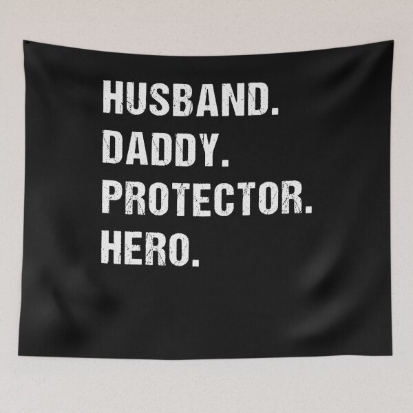 Item preview, Husband Daddy Protector Hero Fathers Day Gift For Dad Wife designed and sold by ellamcreynold.