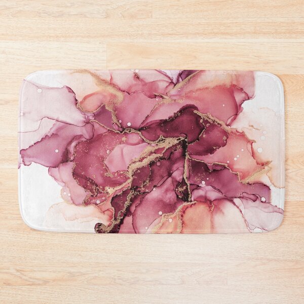 Item preview, Red Velvet and Gold Abstract Ink designed and sold by Olga Shvartsur.
