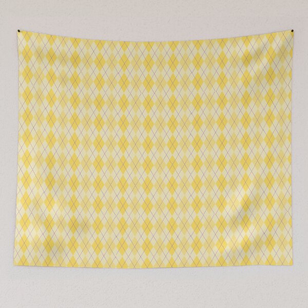 Item preview, yellow argyle designed and sold by Lilou-artem.