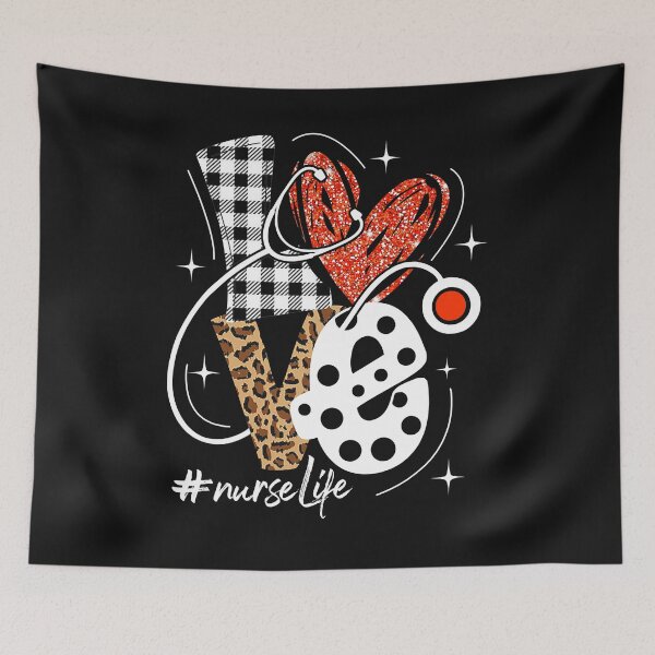 Item preview, Nurse Life RN LPN CNA Healthcare Cheetah Heart Leopard Funny designed and sold by ellamcreynold.