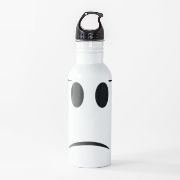 Roblox Face Water Bottle Redbubble - big sad eyes roblox id