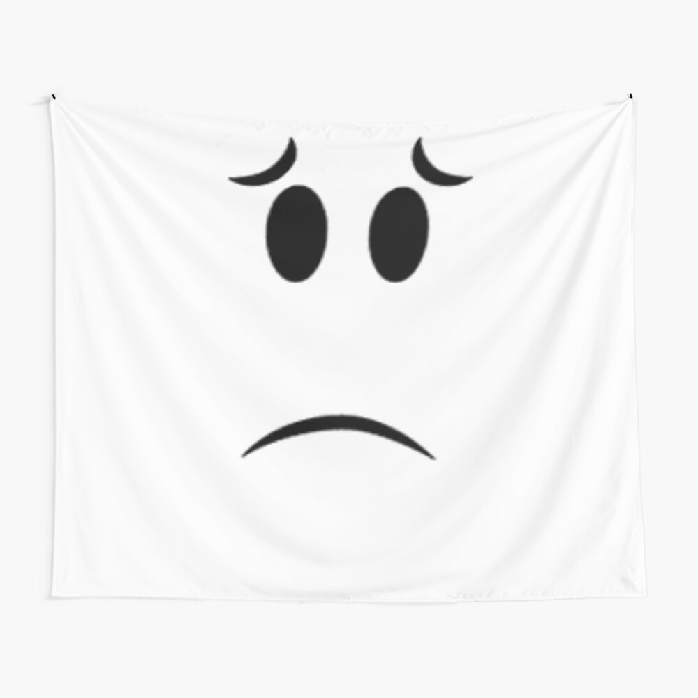 Roblox Big Sad Eyes Face Throw Blanket By Hutamaadi98 Redbubble