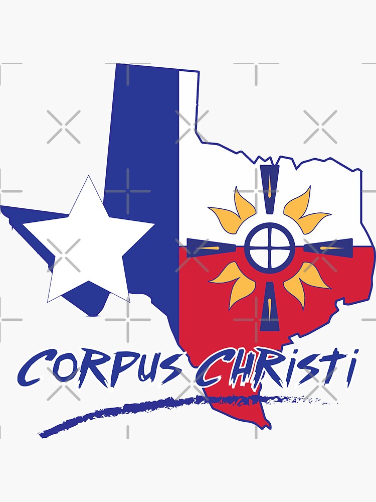 "Corpus Christi Texas" Sticker by FuntasticMerch Redbubble