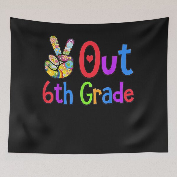 Item preview, Peace Out 6th Grade - Last Day of School Sixth Grade Grad T-Shirt designed and sold by Lukifo-Fluid.