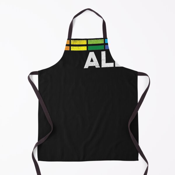 Aperçu de l'œuvre Proud Ally Bars Equality LGBTQ Rainbow Flag Gay Pride Ally T-Shirt créée et vendue par Lukifo-Fluid.