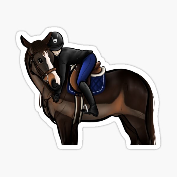 Horse Hugs  Sticker