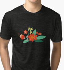 Flowers and hearts Tri-blend T-Shirt