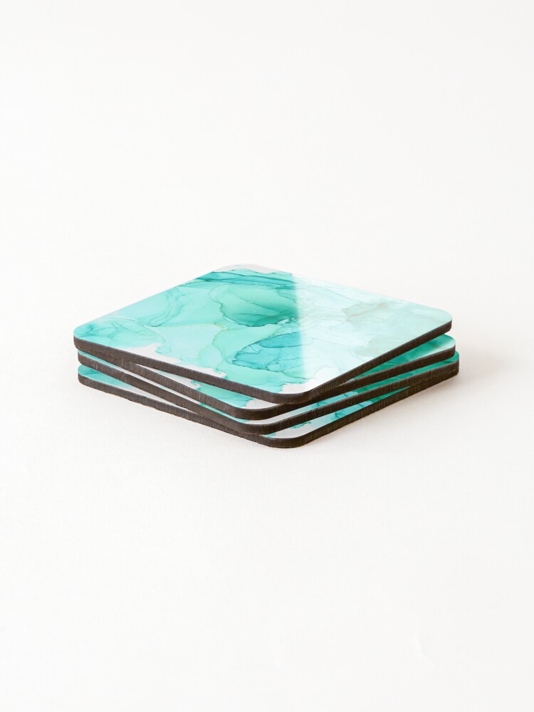 Thumbnail 4 of 5, Coasters (Set of 4), Lagoon designed and sold by RoxyTocin.