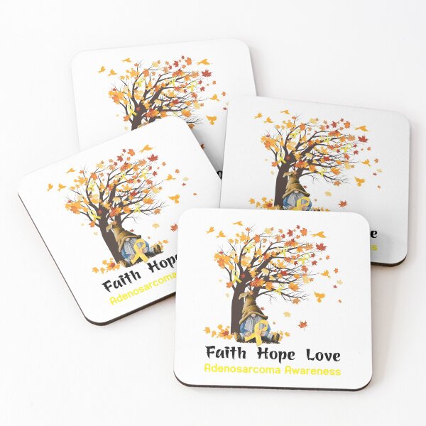 Item preview, Adenosarcoma Awareness Faith Hope Love designed and sold by GennieShop.