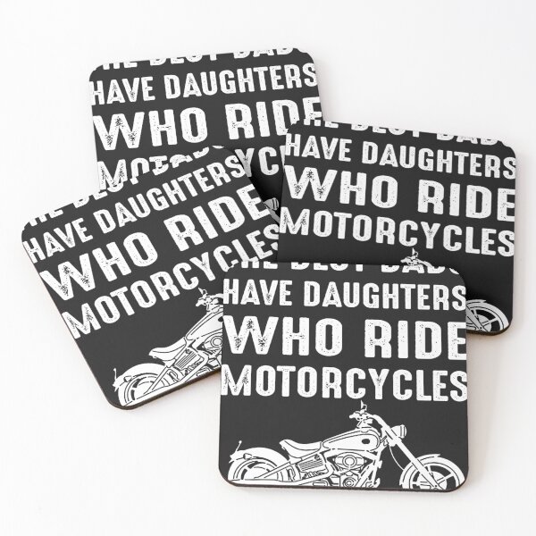 Item preview, The Best Dads Have Daughters Who Ride Motorcycles Premium T-Shirt designed and sold by Lukifo-Fluid.