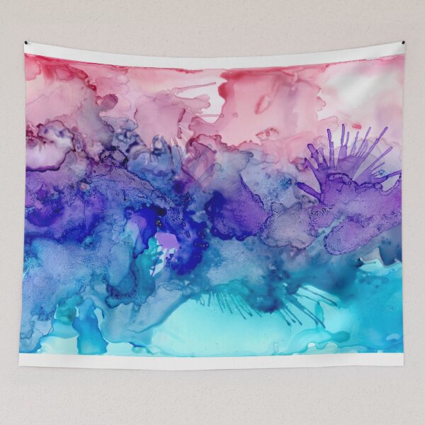 Item preview, Bisexual Pride Flag (alcohol ink pour, Horizontal)  designed and sold by RoxyTocin.