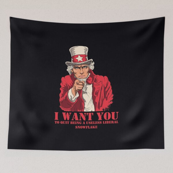 Item preview, Uncle Sam Hates Liberal Snowflakes designed and sold by RightWing1776.