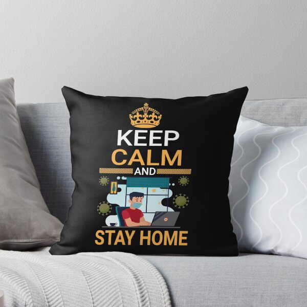 Artikelvorschau, Keep calm and stay home entworfen und verkauft von SasKloset.