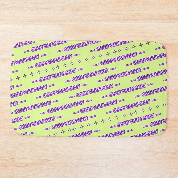 Item preview, Good Vibes Only with Twinkles Purple and Yellow Pattern designed and sold by Sector18.