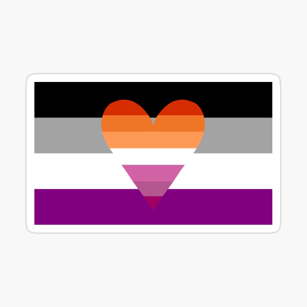 Lesbian asexual flag