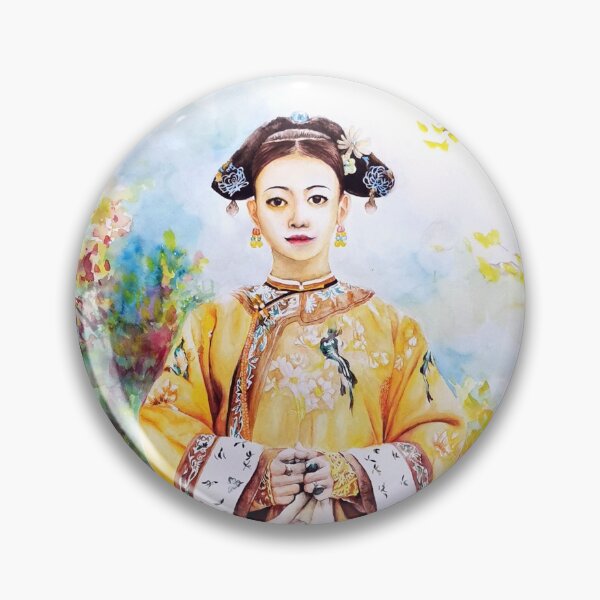Item preview, Traditional Qing Dynasty Girl Clothing - Watercolor Background designed and sold by HenryMaster.