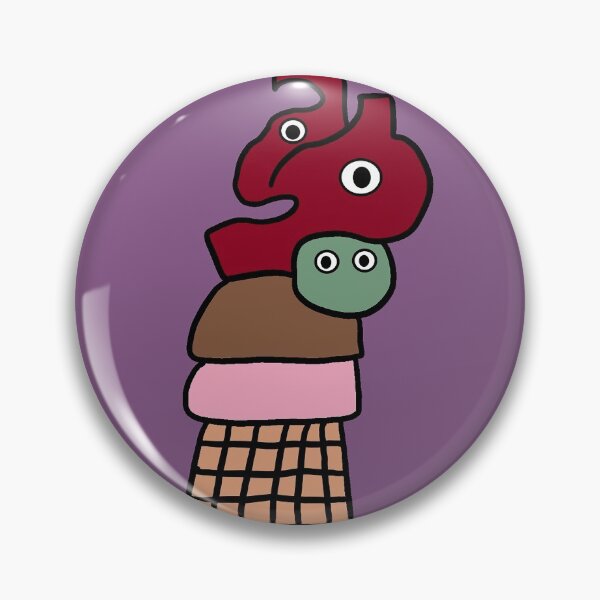 Item preview, Cherry On Top Ice Cream Creature  designed and sold by TerriblyTina.