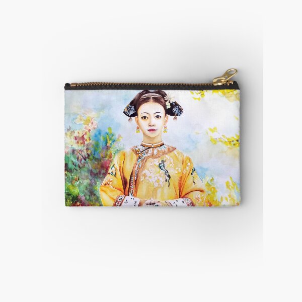 Item preview, Traditional Qing Dynasty Girl Clothing - Watercolor Background designed and sold by HenryMaster.
