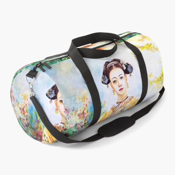 Item preview, Traditional Qing Dynasty Girl Clothing - Watercolor Background designed and sold by HenryMaster.