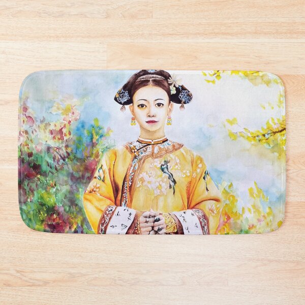 Item preview, Traditional Qing Dynasty Girl Clothing - Watercolor Background designed and sold by HenryMaster.