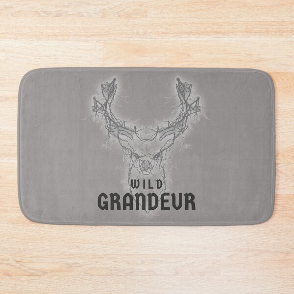 Item preview, Wild Grandeur Deer Roots Grey Design designed and sold by Eleven-K.