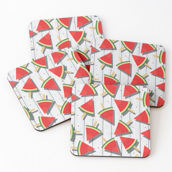 Item preview, Watermelon On White Plank Wood designed and sold by Qudkin.
