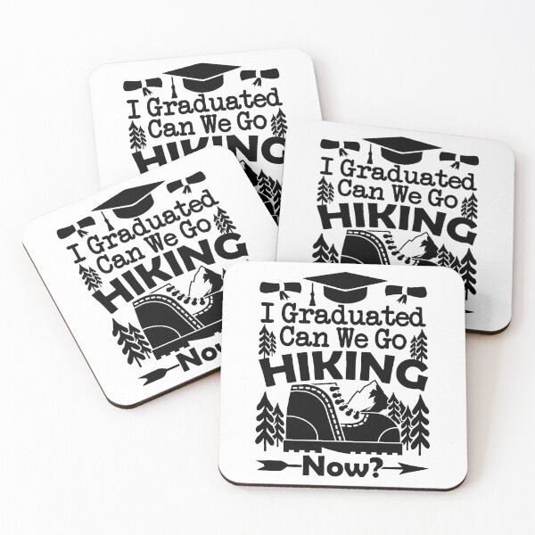 Item preview, I Graduated Can We Go Hiking Now | School Classes Are Over designed and sold by GravitiTees.