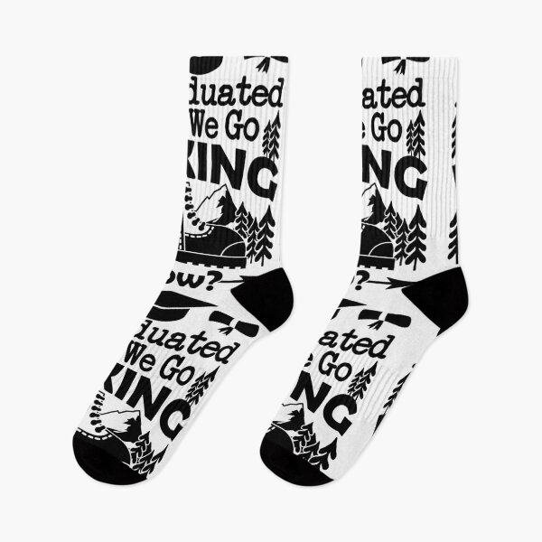 Item preview, I Graduated Can We Go Hiking Now | School Classes Are Over designed and sold by GravitiTees.